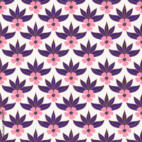 Floral pattern design, vector illustration background
