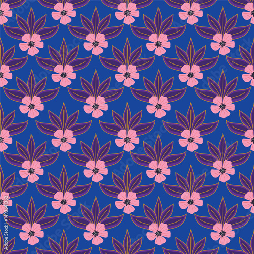 Floral pattern design, vector illustration background