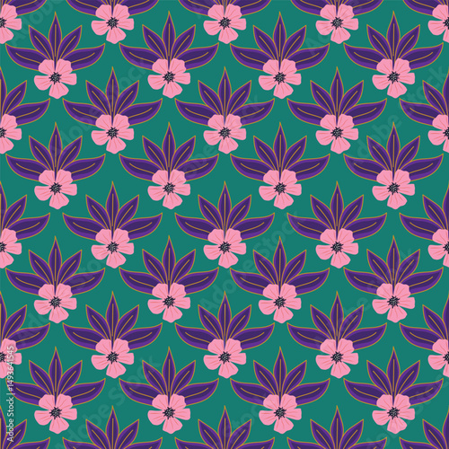 Floral pattern design, vector illustration background
