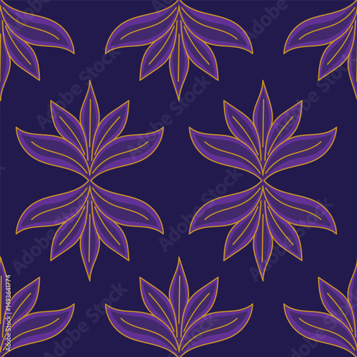 Floral pattern design, vector illustration background