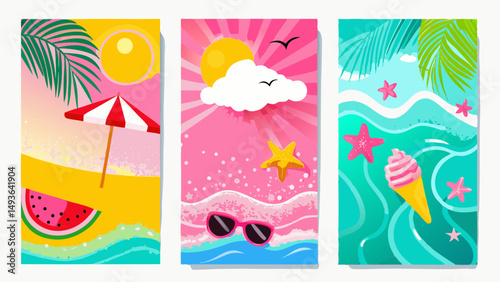 Embrace the vibrant essence of summer with beachside joys and tropical sun kissed memories in a