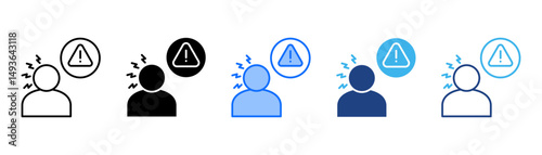 Attentiveness Icon Set With Multiple Style Collection 