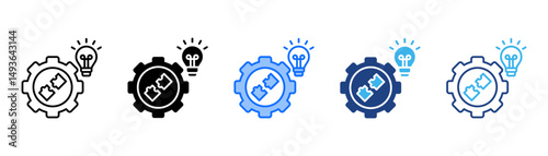 Solution Icon Set With Multiple Style Collection 