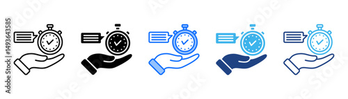 Responsibility Icon Set With Multiple Style Collection 