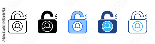 User Icon Set With Multiple Style Collection 
