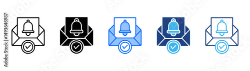 Opt In Icon Set With Multiple Style Collection 