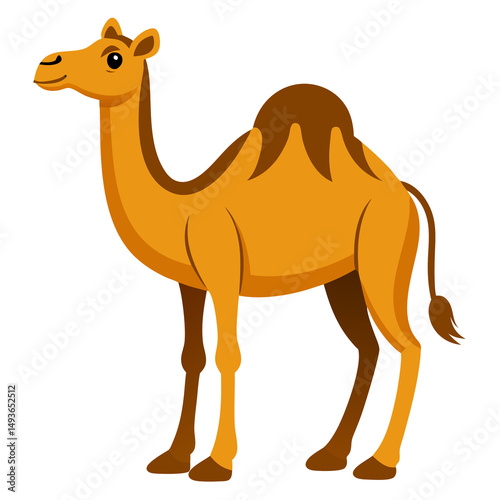camel cartoon isolated transparent background