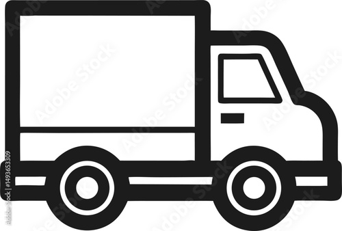 vector illustration of a truck icon 