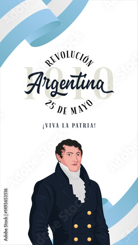 Revolución Argentina. 25 de Mayo de 1810. Revolución de Mayo. Viva la patria