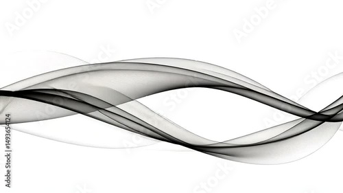 Abstract gray curves background
