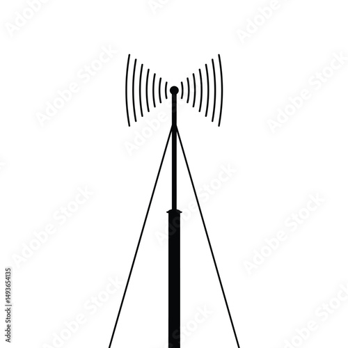 Wireless communication tower signal transmission antenna