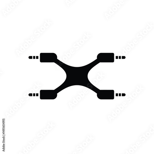 Audio jack splitter adapter four ports