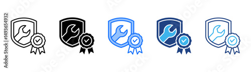Guarantee Icon Set With Multiple Style Collection 