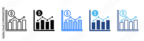 Forecast Icon Set With Multiple Style Collection 
