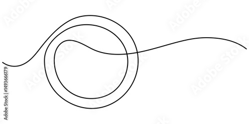 Single continuous line drawing the stacks of coins of varying heights. Gold coin money. Concept of finance, business, and banking. Coin Week. One line design vector illustration. Minimalist vector art