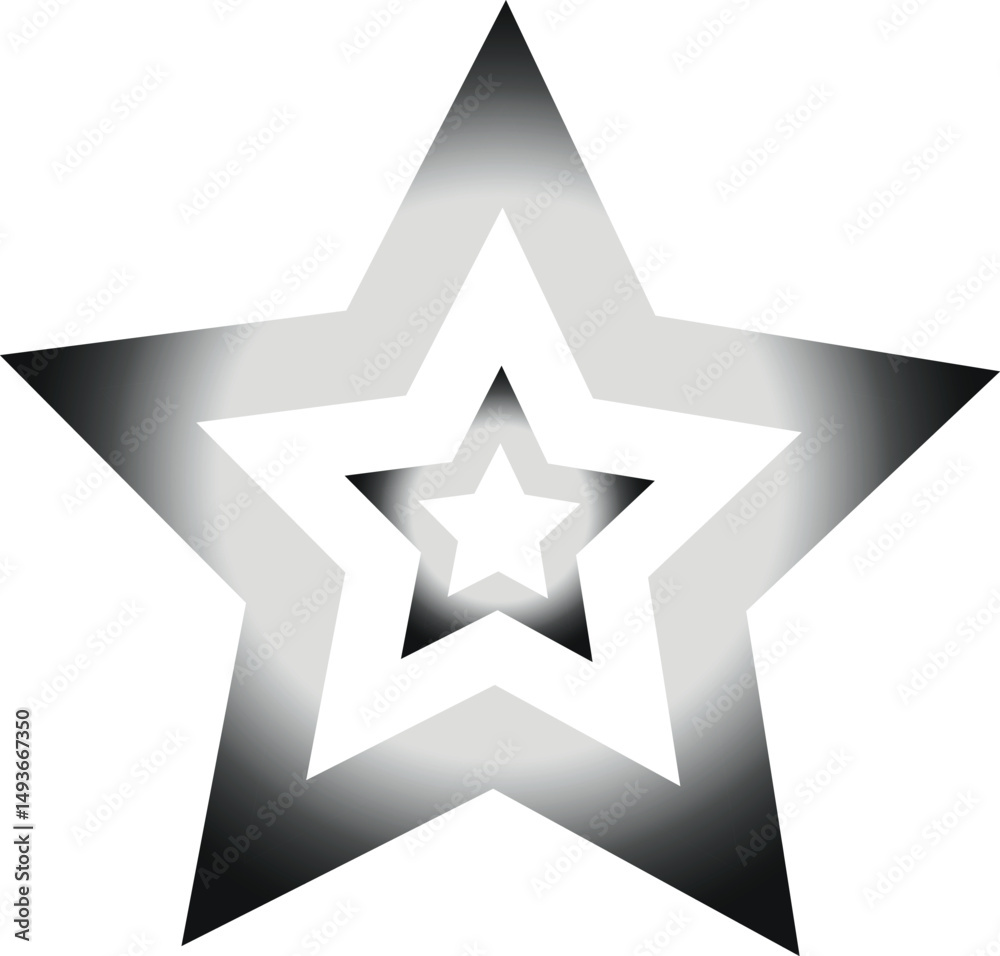 Obraz premium new shape star make by adobe illustration 
