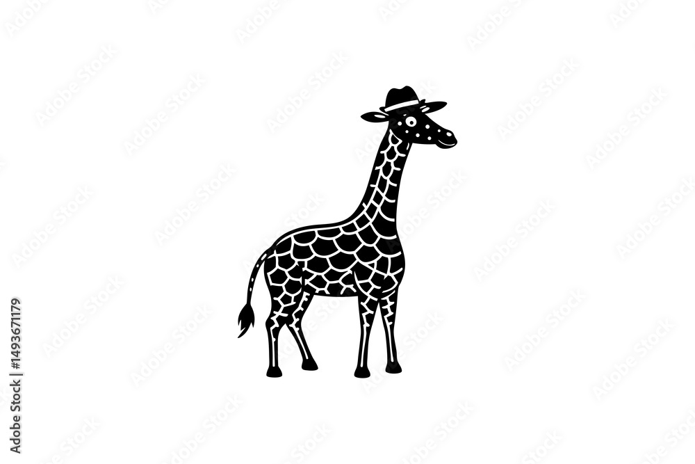 Fototapeta premium giraffe vector illustration