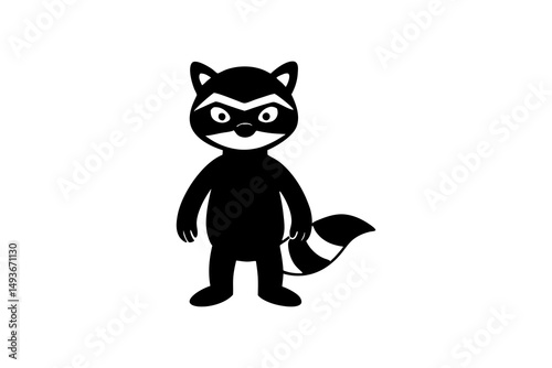 black cat on white background
