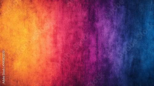 Vibrant Gradient Background Featuring Abstract Textured Surface with Orange, Pink, Purple, and Blue Color Transition.