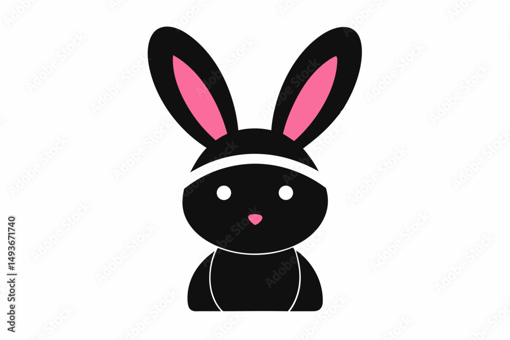 Fototapeta premium vector illustration of a rabbit
