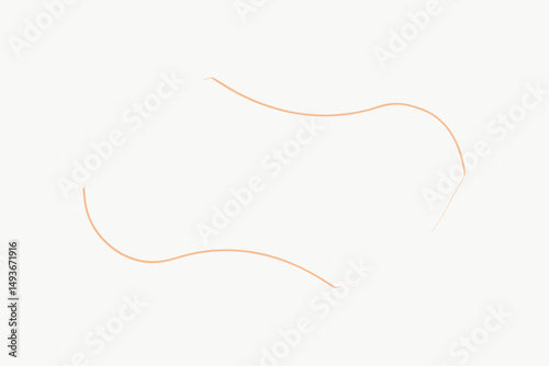 Abstract artistic composition featuring soft curved lines with warm tone