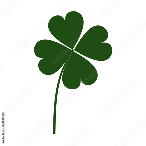 Clover leaf isolated on white background