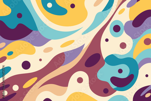 Abstract colorful shapes background design for creative artistic projects