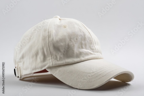 classic vintage dad hat shot straight in white studio with white backdrop e commerce product photography