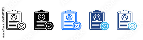 Acceptance Icon Set With Multiple Style Collection 