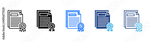 Guarantee Icon Set With Multiple Style Collection 