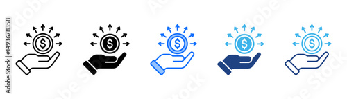 Liability Icon Set With Multiple Style Collection 