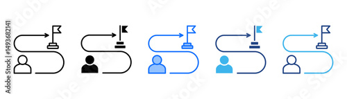 Purpose Icon Set With Multiple Style Collection 