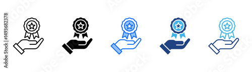 Excellence Icon Set With Multiple Style Collection 