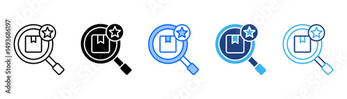 Search Icon Set With Multiple Style Collection 