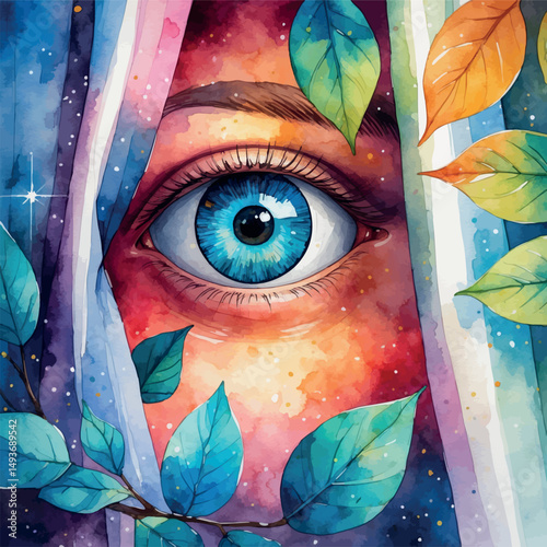 Curiosity vector. Playful discovery and wonder.