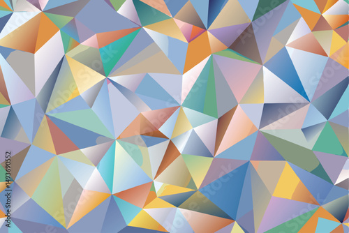 Geometric abstract polygonal background of pastel tones suitable for diverse design projects