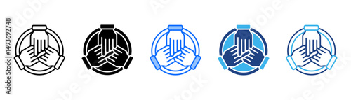 Participation Icon Set With Multiple Style Collection 