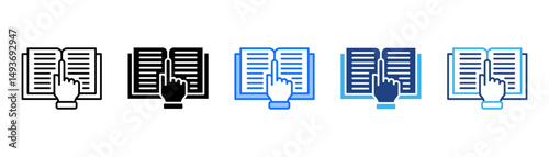 Instructions Icon Set With Multiple Style Collection 