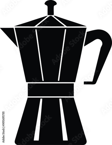 Coffee maker silhouette, coffee maker machine icon