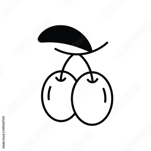 Plum Vector icon