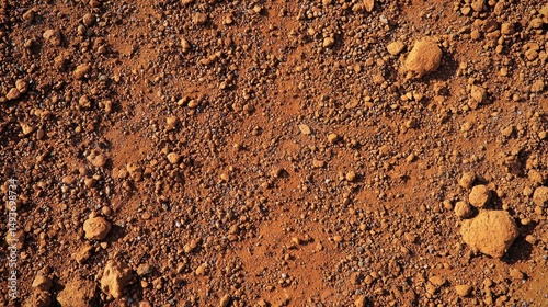 Red Soil Texture Gravel, Stones and Earth Background, soil texture, earth background