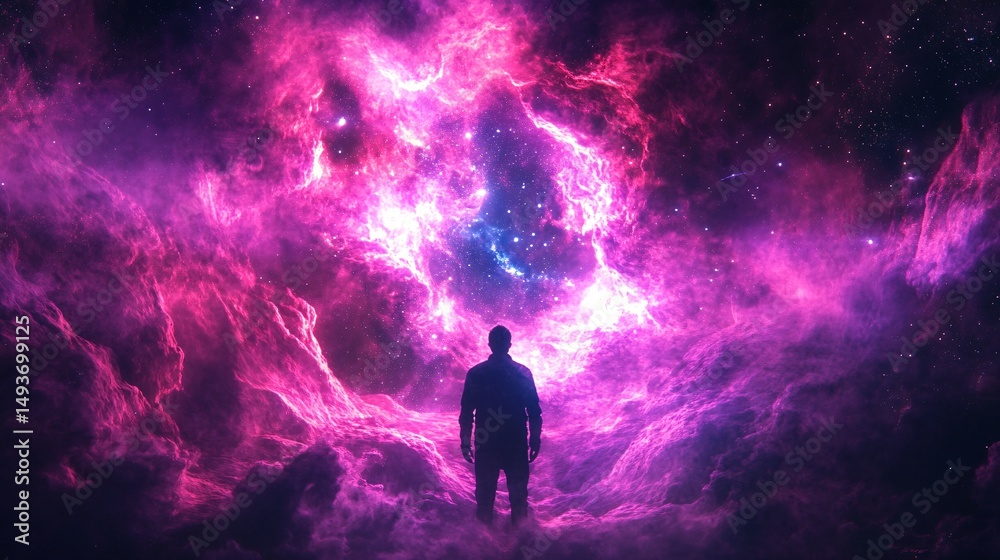 Fototapeta premium silhouette of a man