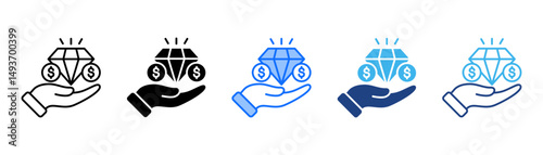 Value Icon Set With Multiple Style Collection 