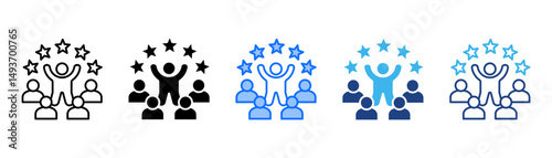 Success Icon Set With Multiple Style Collection 