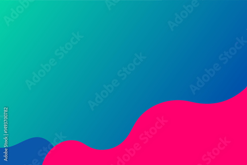Abstract gradient fluid shapes on white background with transparency