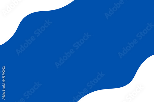 Abstract blue shape with transparent elements for various design projects
