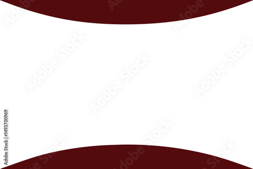 Abstract silhouette design on a white background with curved color elements