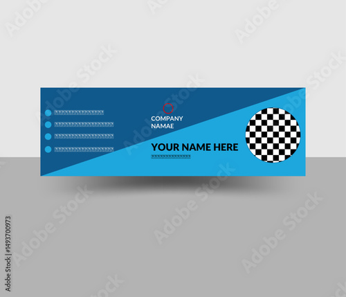 Modern & Professional Email Signatures for your Business and Personal use. Easy to customize your email signature with your logo, social profile, you can easily change its text & color from photoshop.