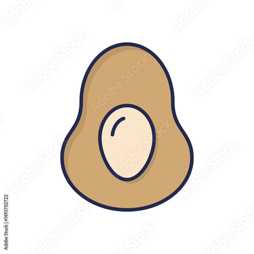 Avocado Vector icon