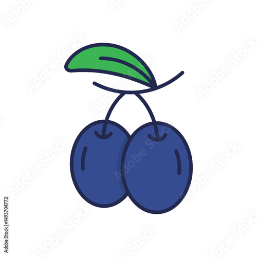 Plum Vector icon